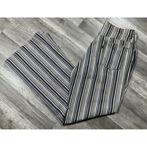 Vntg 60s 70s Levis Big E BELL Bottoms Flare Pants Disco Striped for GALS 30x30.5